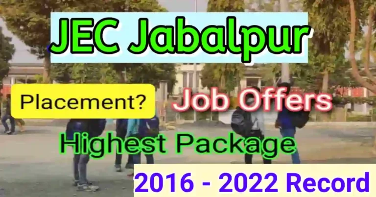 JEC Jabalpur placement
