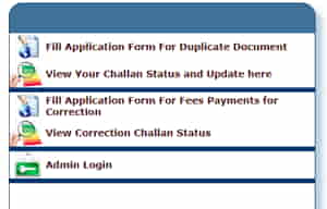 Rajasthan Board marksheet correction fees