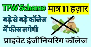 TFW Scheme in MP in Hindi