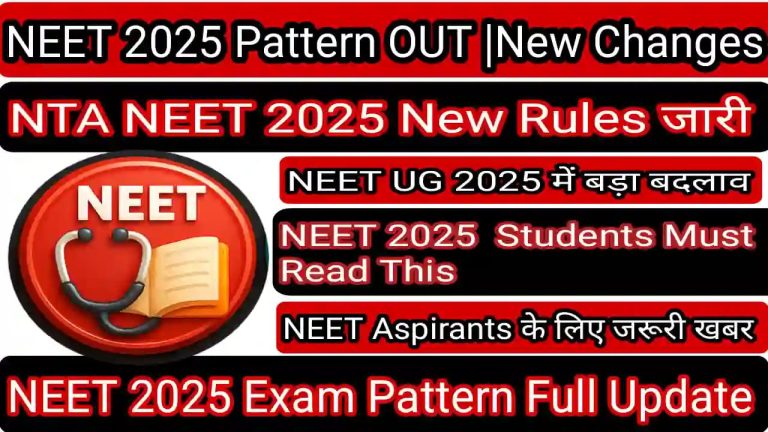 NEET UG Pattern Discussion Exam Pattern
