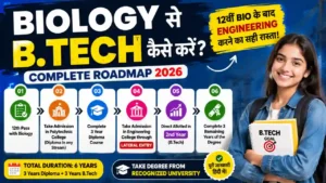 Biology se btech kar sakte hain ya nahin